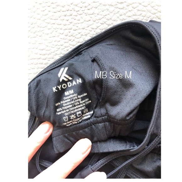 Kyodan Black Athletic Top with Strap Detail Size M - Picture 5 of 5